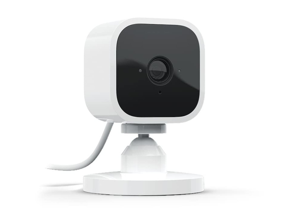 Blink Mini | Cámara de seguridad inteligente compacta, interior, cableada, vídeo HD 1080p, detección de movimiento, audio bidireccional, fácil de configurar, compatible con Alexa