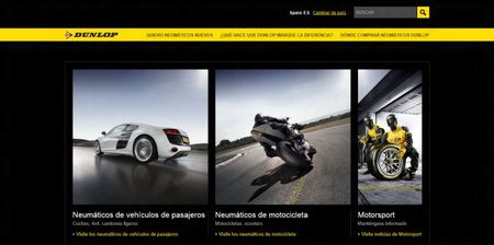 Elige el neumático que más se adapta a tus prestaciones en la Web de Dunlop