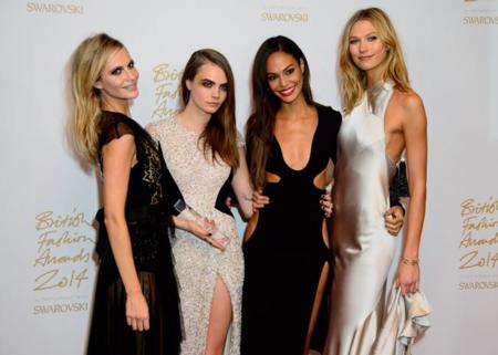 ¡Esto es lo que se llama un photocall decente! Vivan los British Fashion Awards 2014