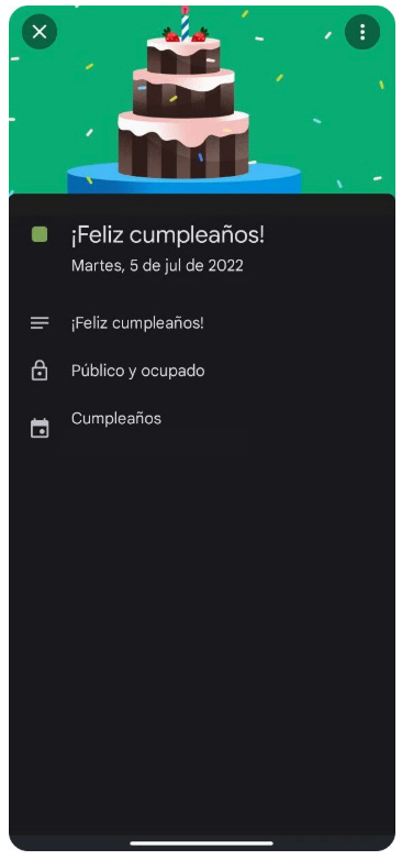 Cumpleanos Calendar