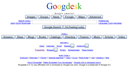 Googdesk, todo Google de un vistazo