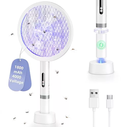 BKXCHA 2 in1 Raqueta Mosquitos Eléctrica