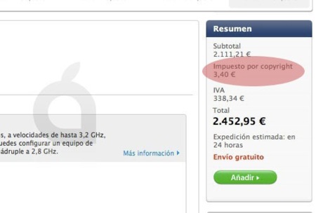 Apple aumenta el precio de sus productos debido al 'Canon Digital'