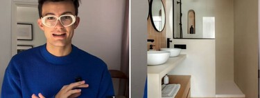 Ángel Camacho, experto en interiorismo: "Poner un muro a media altura y a continuación la mampara lo puedes utilizar como repisa para los jabones" 