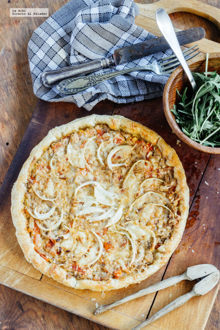 Tarta de atún y mostaza. Receta fácil