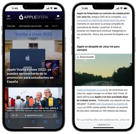 最後に、Apple はより多くのボタンを備えたバーを選択しましたが、これによりスクロール中のボタンの存在が減少します。