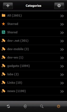 SmartRssTouch, con soporte para Google Reader
