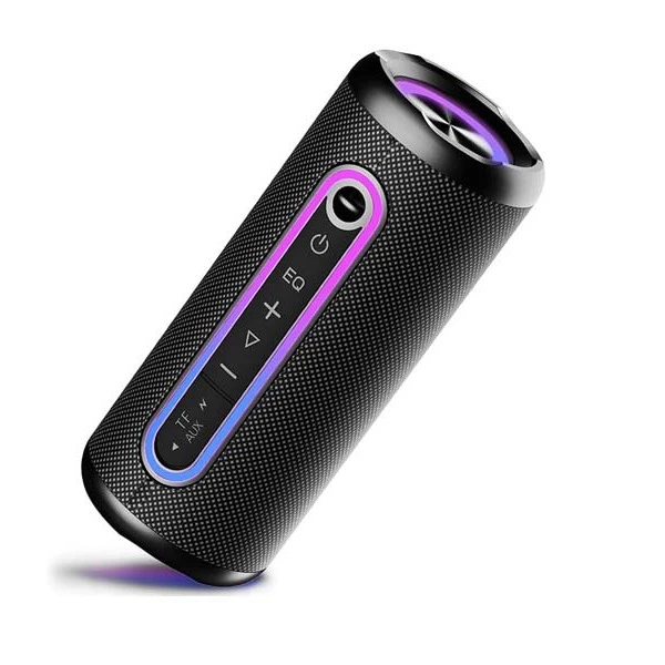 
Altavoz Bluetooth 5.4, Altavoz Portatil Potente con 3 EQ Modos, 3 Luces RGB Regulables, 24H de Reproducción Bluetooth Speaker con Emparejamiento TWS, Impermeable IPX7, Apoya Micro SD AUX