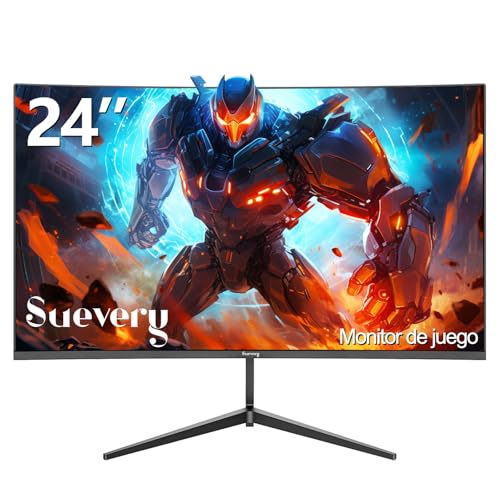 suevery 24 Pulgadas Gamer Monitor 180Hz FHD Pantalla para Pc 1080P(1920x1080) 