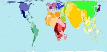 Worldmapper, mira el mundo de manera diferente