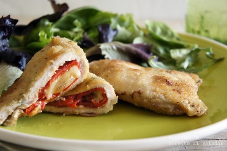 Libritos de lomo rellenos. Receta