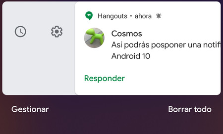 Cómo posponer notificaciones en Android 10