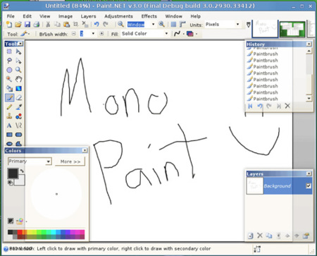 Paint.Mono: Paint.Net portado a Linux