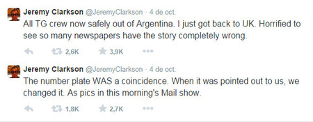 Jeremy Clarkson en Twitter