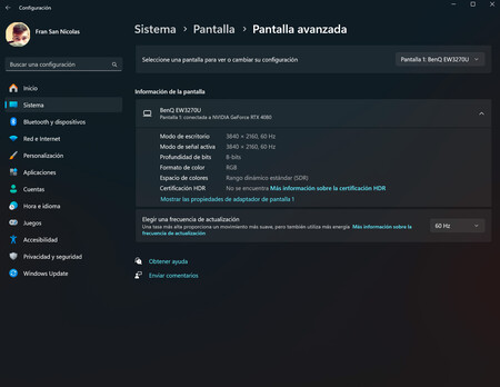 Pantalla Windows