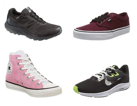 Chollos en tallas sueltas de zapatillas Salomon, Nike, Vans o Converse por menos de 40 euros en Amazon
