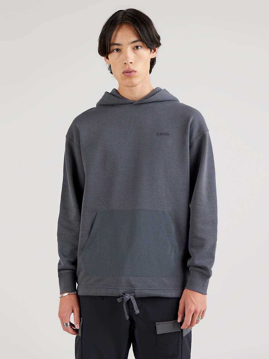 Sudadera gris con contraste