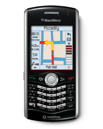 BlackBerry Pearl 8110 con GPS ya con Vodafone