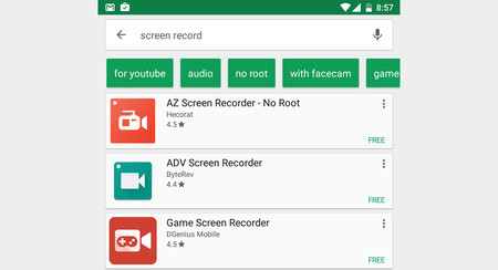 Google Play está probando nuevas sugerencias de búsqueda mediante botones