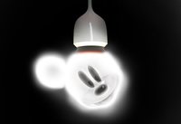 Bombilla Mickey Mouse para la habitación infantil