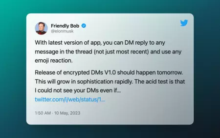 イーロン・マスクによるツイート