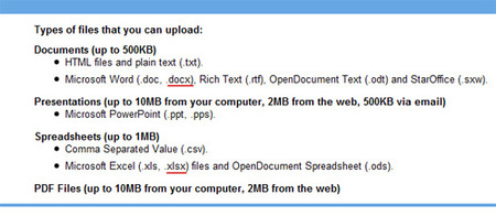 Google Docs empieza a ser compatible con Office 2007