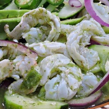 Cómo hacer aguachile verde con camarones, la receta fácil con 6 ingredientes