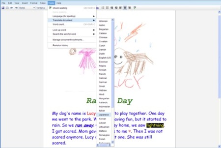Google Docs permite realizar traducciones de documentos