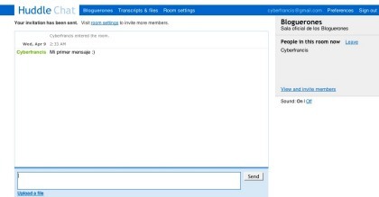 Huddle Chat, servicio de salas de chat creado bajo Google App Engine