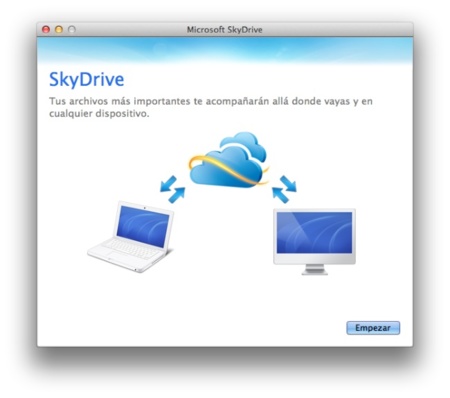 Disponible la aplicación de Skydrive para OS X