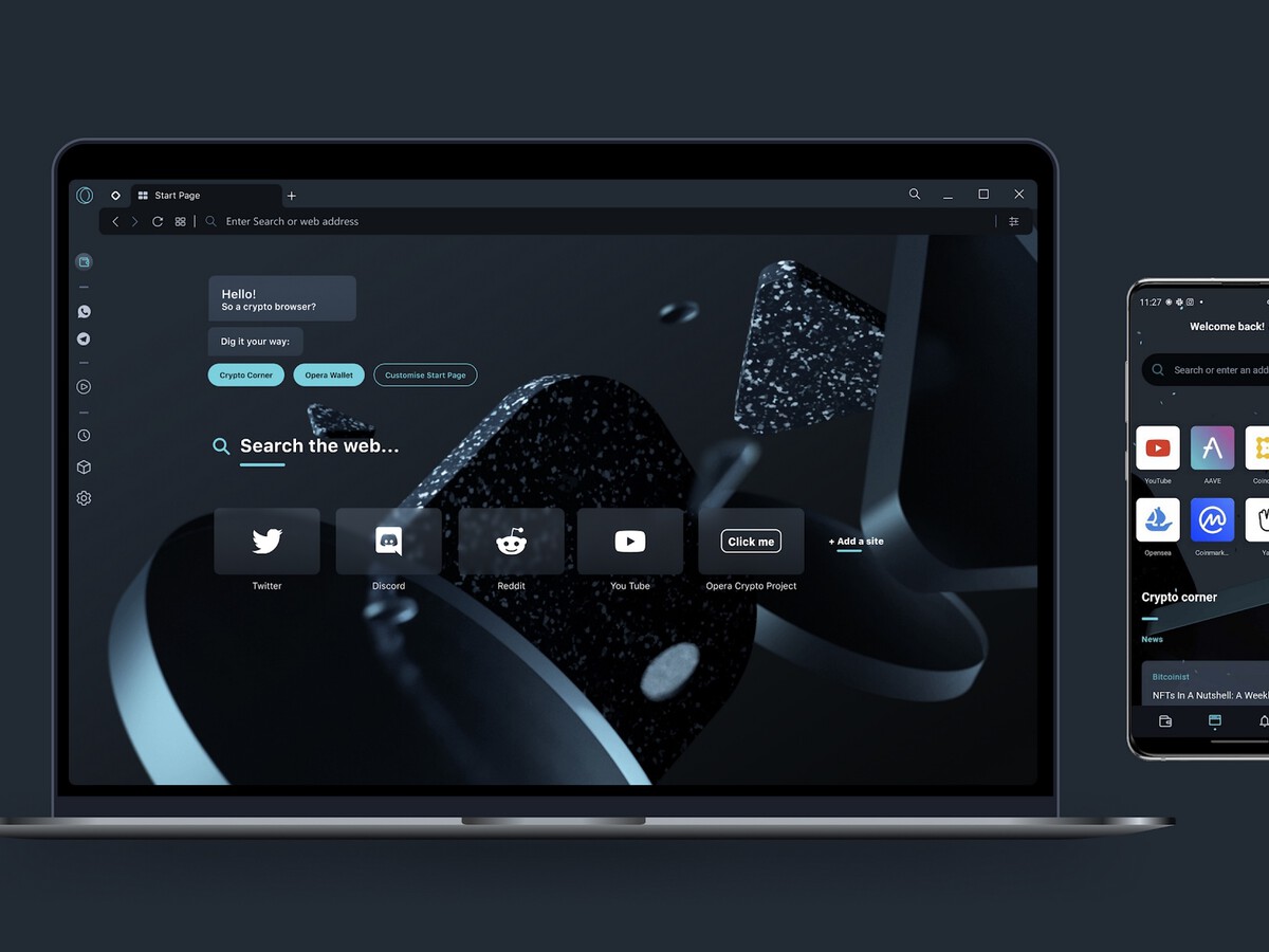 Un vistazo a Opera Crypto Browser, un 