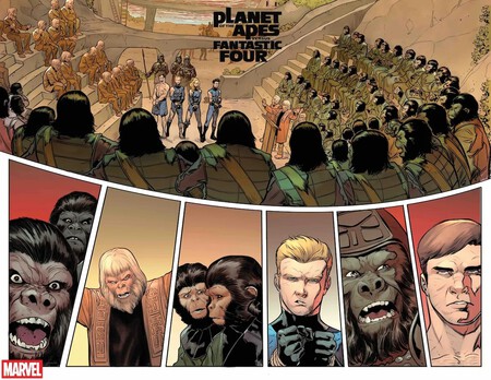 Los 4 Fantasticos El Planea De Los Simios