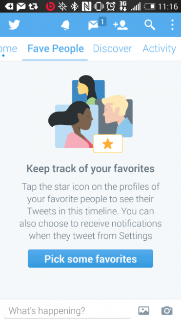 Twitter hace pruebas con una línea temporal (timeline) sólo con tus usuarios favoritos