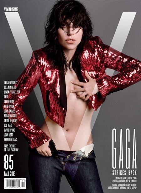 Qué le gusta un buen brilli-brilli a Lady Gaga y más si es en la portada de V Magazine