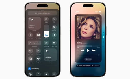 iOS 18 コントロールセンター
