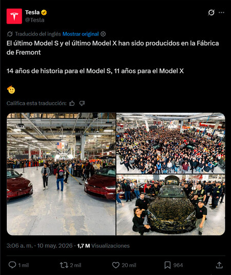 Tesla Model S Model X Fin Produccion