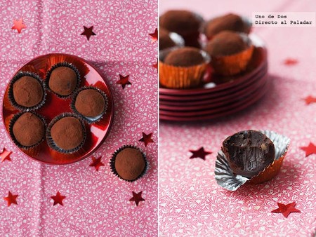 Trufas de Baileys y avellanas. Receta de Navidad
