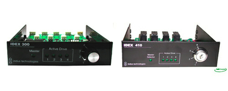 Switches para discos duros, dos ordenadores en uno.