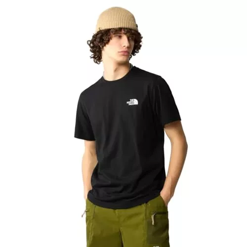 THE NORTH FACE NF0A87NGJK3 M S/S Simple Dome tee T-Shirt Hombre TNF Black Tamaño M