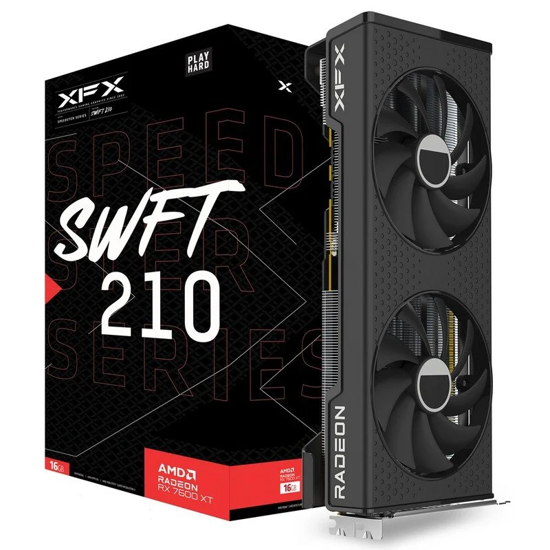 XFX SPEEDSTER SWFT210 CORE AMD Radeon RX 7600 XT 16GB GDDR6X
