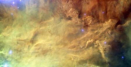 clouds of dust and gas