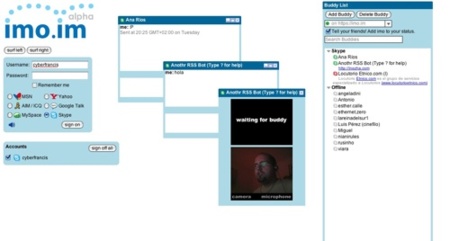 Imo.im ahora con soporte de Skype