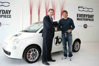 Del Piero retira el Fiat 500 "número 10"