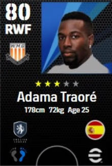Los 10 jugadores más rápidos de eFootball 2022 Traoré