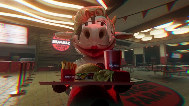 Happy's Humble Burger Farm es gratis para siempre en Steam hasta el 15 de junio: la pesadilla de fast food y terror a lo FNAF llega renovada con soporte nativo para Steam Deck