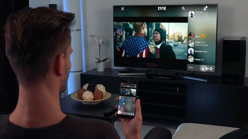 Con Rave puedes ver vídeos, películas o series a la vez con tus amigos y en la distancia en un televisor con Android TV