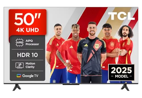 TCL 50V6C, 50'' 4K UHD Smart TV, Direct LED Powered by Google TV