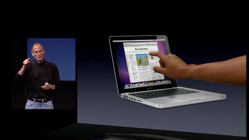 El cambio de paradigma: de la negación de Steve Jobs a un Mac táctil