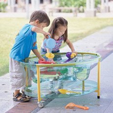 Mesa de arena y agua