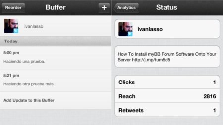 Buffer lanza su aplicación para iOS